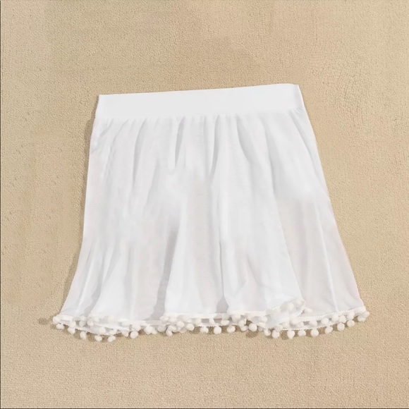 NEW Sheer Mesh Tassel Swim Cover Up Wrap Kaftan Sarong Bikinis Cover-Up - Picture 4 of 6